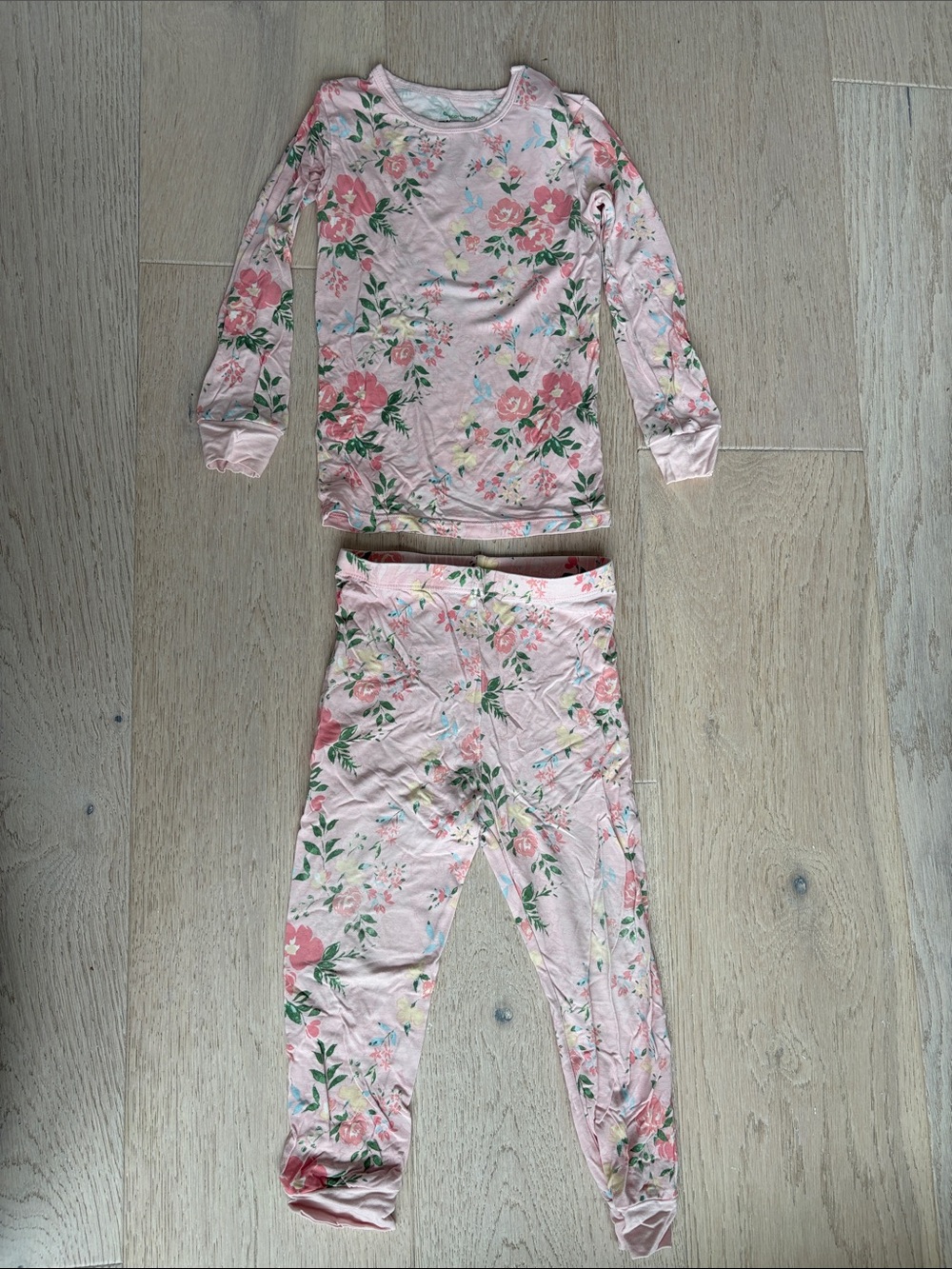 Magnetic Me Pink Floral Long Sleeve Pajama Set